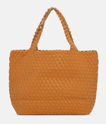 Load image into Gallery viewer, The Reversible Woven Tote in Orange &amp; Gold
