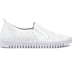 Load image into Gallery viewer, Copy of Tulip 140 - The Perforated Slip-On with Gore in White
