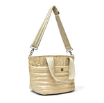 Load image into Gallery viewer, The Trailblazer Shoulder Bag in Blond Patent
