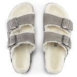 Load image into Gallery viewer, Arizona Shearling - The Birkenstock Shearling Sandal in Stone Coin

