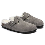 Load image into Gallery viewer, Boston Shearling - The Birkenstock Clog in Stone Coin
