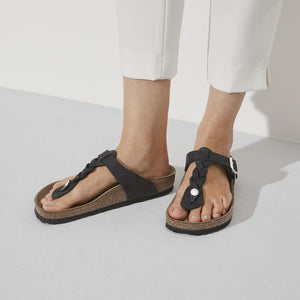 Gizeh Braid-The Birkenstock Braided Thong in Black