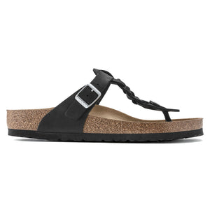 Gizeh Braid-The Birkenstock Braided Thong in Black