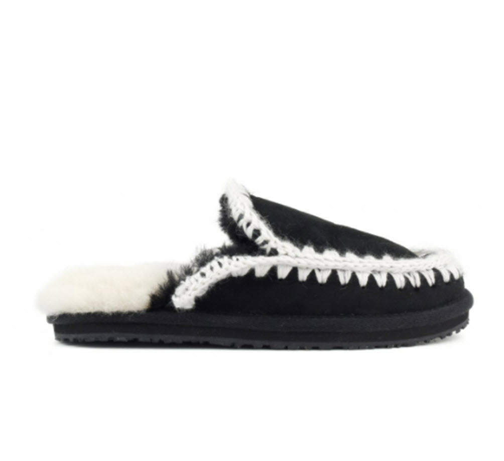 The Crochet Stitch Slipper in Black
