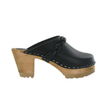 Load image into Gallery viewer, The Clog with Braid Detail in Black
