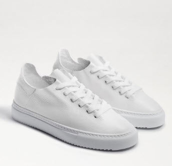 The Leather Lace Sneaker in White