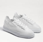Load image into Gallery viewer, The Leather Lace Sneaker in White
