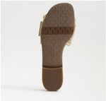 Load image into Gallery viewer, The Raffia Flat Sandal with Buckle
