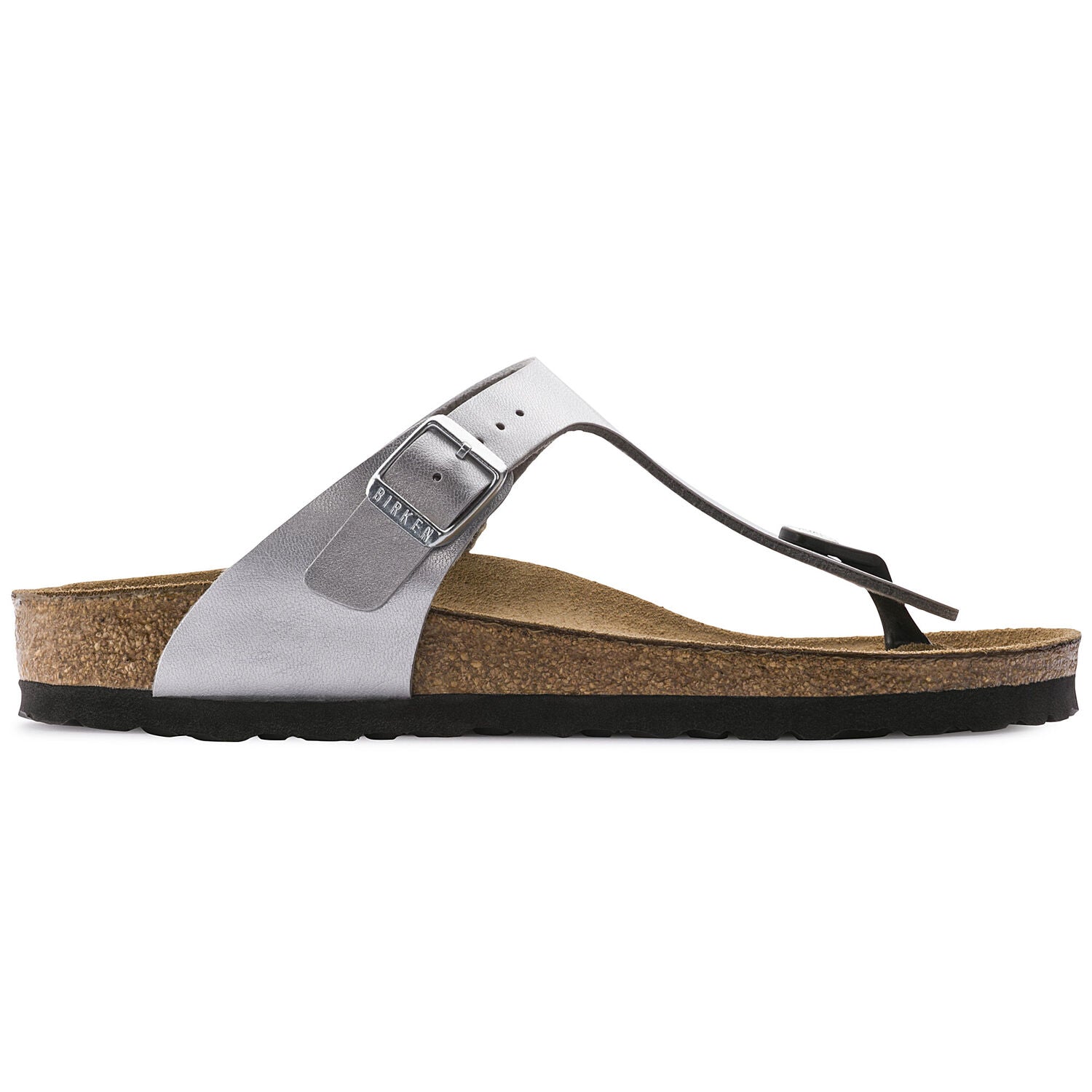 Gizeh - The Birkenstock Classic Thong in Matte Silver