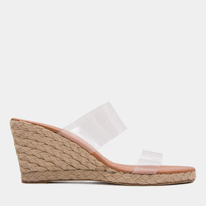 Anfisa - The Wedge Espadrille in Clear Andre Assous