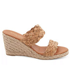 Load image into Gallery viewer, The Dual Braided Band Mid Espadrille in Cork
