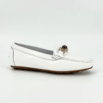 Load image into Gallery viewer, The Moccasin with Bamboo Bit in White
