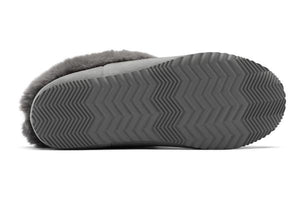 The Faux Fur Slippers in Quarry