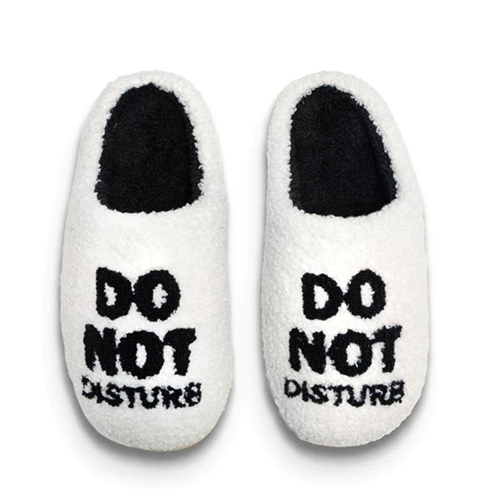 The Do Not Disturb Slippers in White
