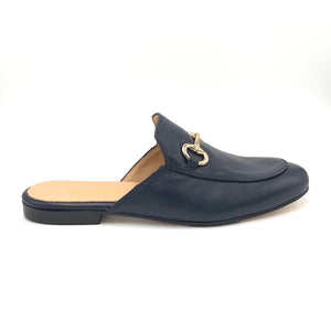 Bitmule - The Loafer Mule with Bit in Navy