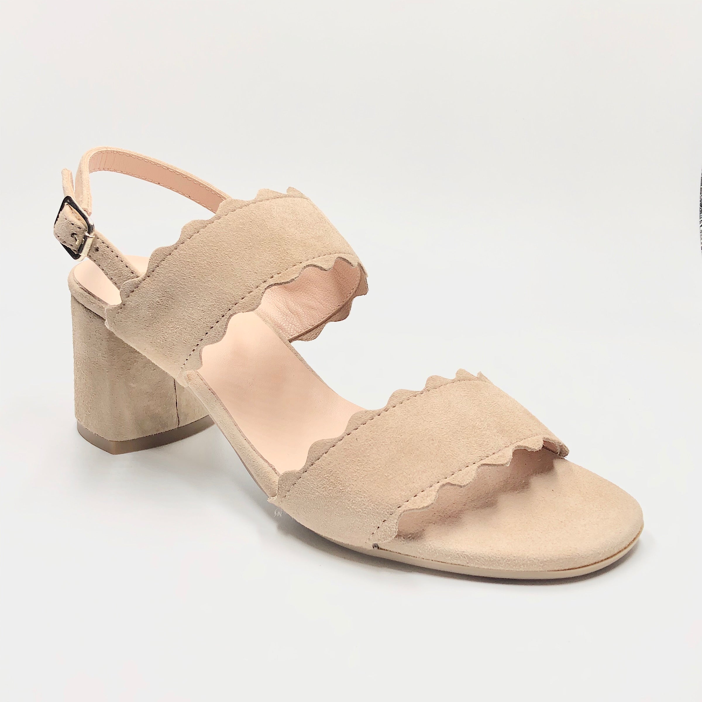 Scallop 2 - The Perfect Sandal in Nude