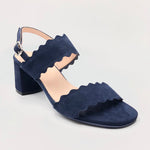 Load image into Gallery viewer, Scallop 2 - The Perfect Sandal in Navy
