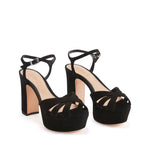 Load image into Gallery viewer, The Platform Sandal in Black
