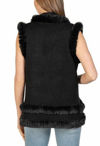 The Knit Vest in Black
