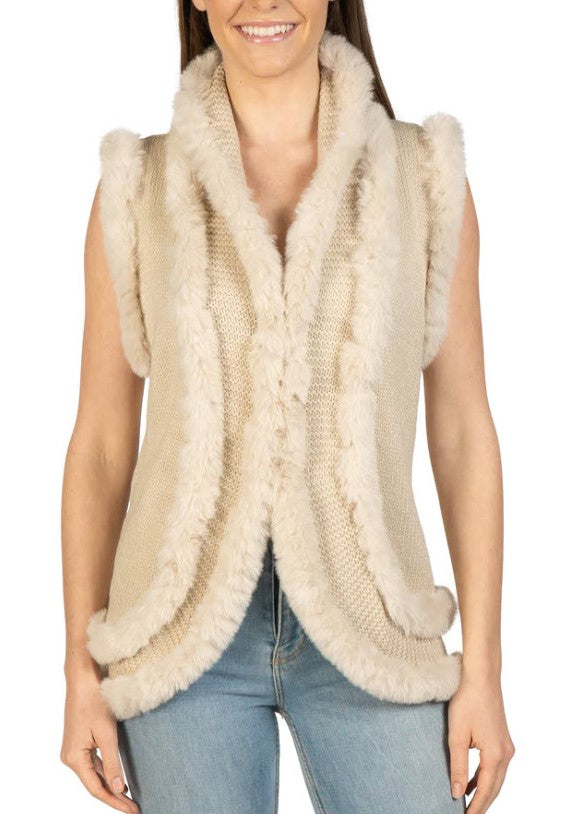 The Knit Vest in Oatmeal