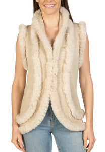 The Knit Vest in Oatmeal