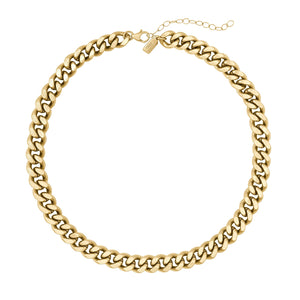 The Small Harden Link Necklace in Gold