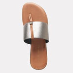 Load image into Gallery viewer, The Elastic Thong Sandal in Pewter
