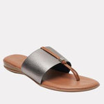 Load image into Gallery viewer, The Elastic Thong Sandal in Pewter
