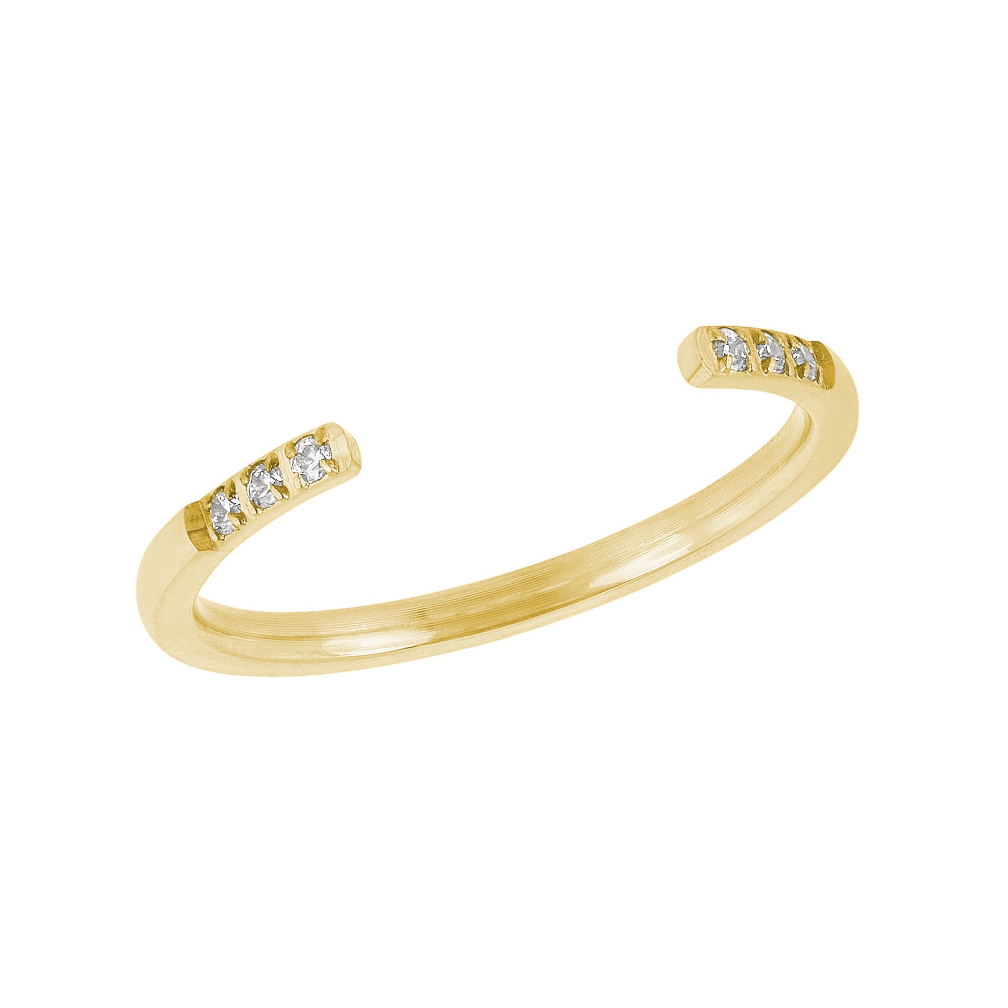 The Stardust Ring in Gold