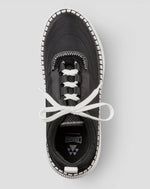 Load image into Gallery viewer, The Waterproof Nylon Lace Sneaker in Black
