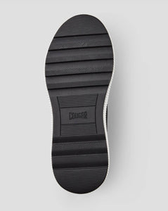 The Waterproof Nylon Lace Sneaker in Black