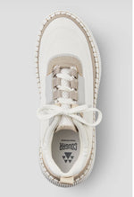 Load image into Gallery viewer, The Waterproof Nylon Lace Sneaker in White Taupe

