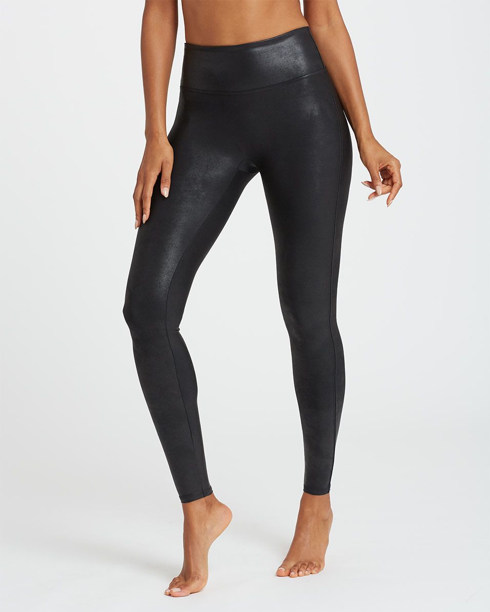 The Faux Leather Legging in Black