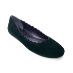 Load image into Gallery viewer, The Scallop Ballet in Black Suede
