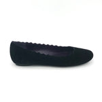 Load image into Gallery viewer, The Scallop Ballet in Black Suede
