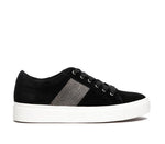 Load image into Gallery viewer, The Lace Sneaker with Chain Detailing in Black

