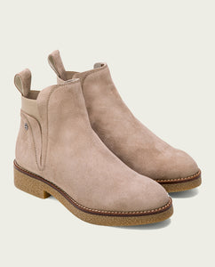 The Gore Ankle Bootie in Sand