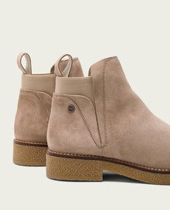 The Gore Ankle Bootie in Sand