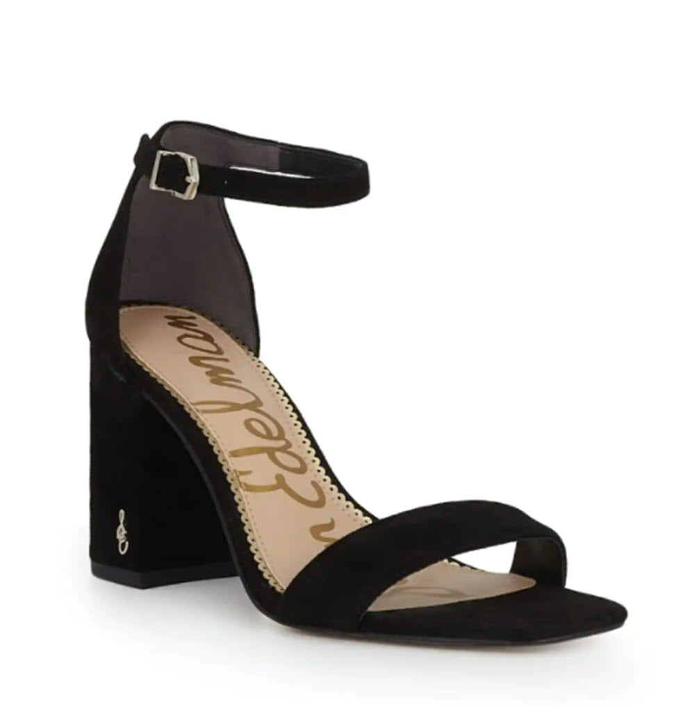 Buy Black Plain Criss Cross Strap Leather Block Heels by Signature Sole  Online at Aza Fashions.