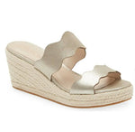 Load image into Gallery viewer, The Scallop Band Espadrille in Platino
