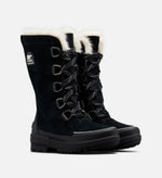 Load image into Gallery viewer, The Tall Lace Snowboot in Black
